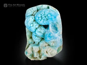 Botryoidal blue aragonite specimen from Imam Rabat Nawzad District, Helmand, Afghanistan.