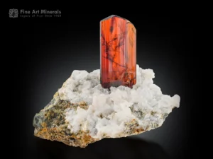 Brookite crystal on quartz matrix from Kharan District, Balochistan, Pakistan, thumbnail specimen.