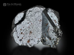 Hematite crystal cluster with mirror-like metallic luster and natural sculptural growth.