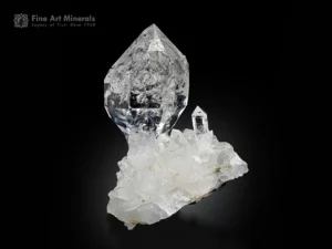 Micro scepter quartz crystal on matrix from Pakistan with high clarity.