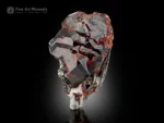 Spessartine garnet cluster with muscovite and albite mineral specimen.
