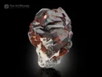 Spessartine garnet cluster with muscovite and albite mineral specimen.