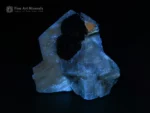 Fiery Spessartine Garnet crystals with Apatite on white Feldspar matrix.