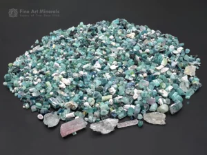 Large colorful lot of natural tourmaline crystals from Paprok, Afghanistan, weighing 458 grams.