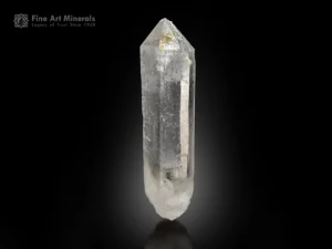 Large doubly terminated Quartz crystal with glassy luster and sharp termination.