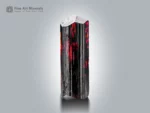 Elongated rutile crystal with fiery red internal glow from Zagi Mountain, Pakistan