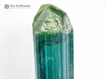 Lagoon-blue Tourmaline crystal with outstanding clarity, gem quality, and sharp natural termination from Afghanistan.