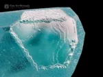 Gem-quality Aquamarine crystal from Goand Mine with icy-blue color, excellent transparency, and sharp natural termination.