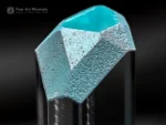 Gem-quality Aquamarine crystal from Goand Mine with icy-blue color, excellent transparency, and sharp natural termination.