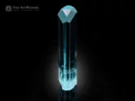 Gem-quality Aquamarine crystal from Goand Mine with icy-blue color, excellent transparency, and sharp natural termination.