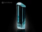 Gem-quality Aquamarine crystal from Goand Mine with icy-blue color, excellent transparency, and sharp natural termination.