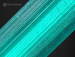 Lagoon-blue Tourmaline crystal from Kana Karay Mine with exceptional transparency, gem quality, and sharp natural termination.